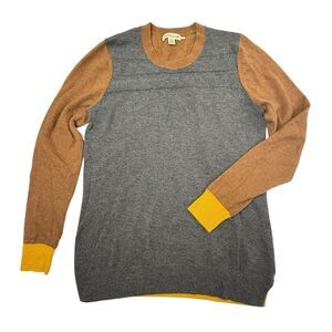 Toad & Co Colorblock Pullover Long Sleeve Sweater Women Medium Lambswool Blend